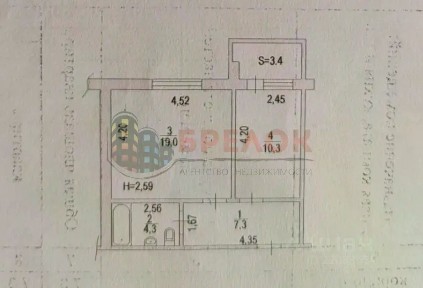 Продается 1-комн. квартира, 42,6 м²