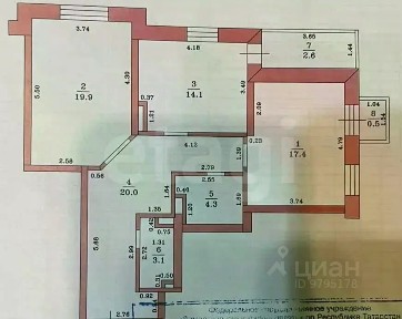 Продается 2-комн. квартира, 82 м²
