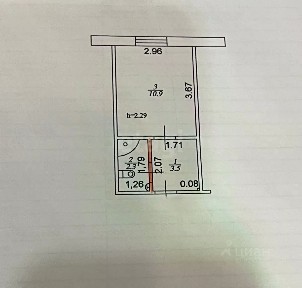 Продается студия, 19,1 м²