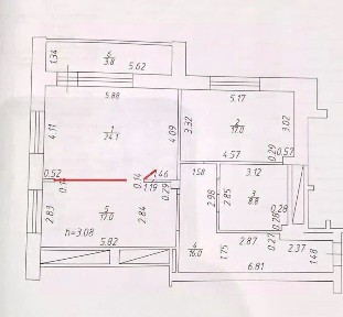Продается 2-комн. квартира, 82,9 м²