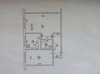 Продается 2-комн. квартира, 42,4 м²