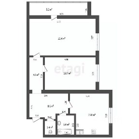 Продается 2-комн. квартира, 70 м²
