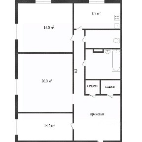 Продается 3-комн. квартира, 61,8 м²