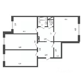 Продается 3-комн. квартира, 87,3 м²