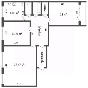 Продается 3-комн. квартира, 74,5 м²