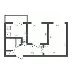 Продается 2-комн. квартира, 43 м²