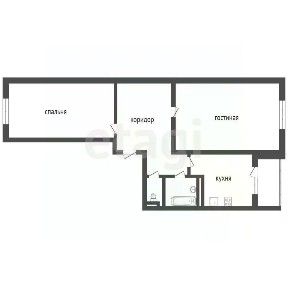 Продается 2-комн. квартира, 53,9 м²