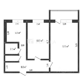 Продается 2-комн. квартира, 44,2 м²