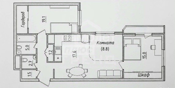 Продается 3-комн. квартира, 80 м²
