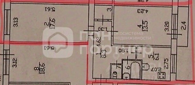 Продается 2-комн. квартира, 50,2 м²