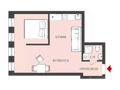 Продается 1-комн. квартира, 41 м²