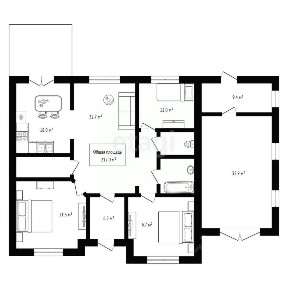 Продается 1-этажный дом, 212 м²