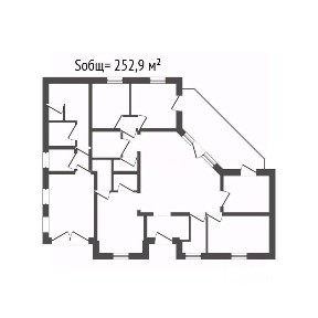 Продается 1-этажный дом, 252,9 м²