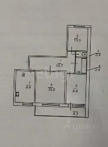 Продается 3-комн. квартира, 61 м²