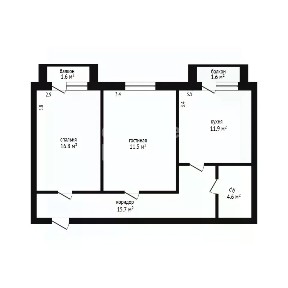Продается 2-комн. квартира, 62 м²