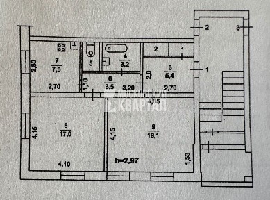 Продается 2-комн. квартира, 59 м²