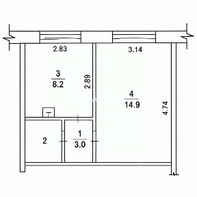 Продается 1-комн. квартира, 28,5 м²