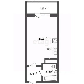 Продается студия, 31,2 м²