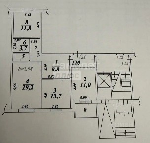 Продается 3-комн. квартира, 73,8 м²