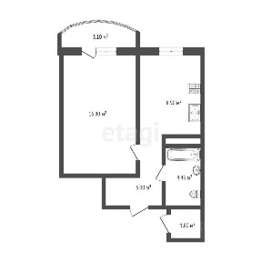 Продается 1-комн. квартира, 35,3 м²