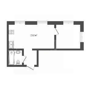 Продается 1-комн. квартира, 43,3 м²