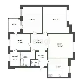 Продается 4-комн. квартира, 182,3 м²