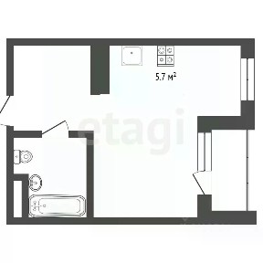 Продается студия, 29,04 м²