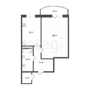 Продается 1-комн. квартира, 34,8 м²