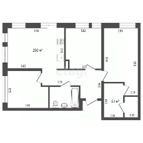 Продается 3-комн. квартира, 73,4 м²
