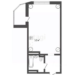 Продается студия, 25 м²