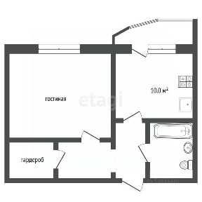 Продается 1-комн. квартира, 40,7 м²