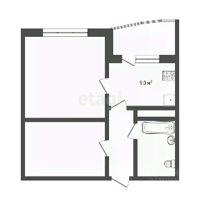 Продается 2-комн. квартира, 40,9 м²
