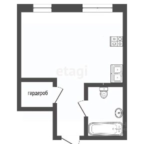 Продается студия, 29,8 м²