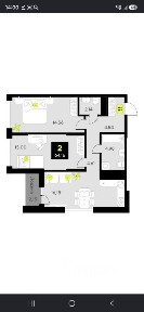 Продается 2-комн. квартира, 64,2 м²