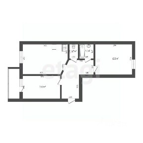 Продается 2-комн. квартира, 61 м²