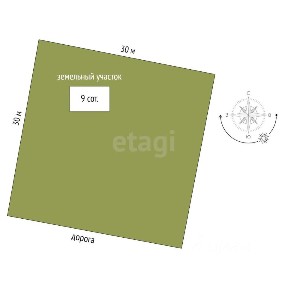 Продается участок, 9 сот.