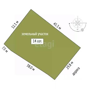 Продается участок, 14 сот.