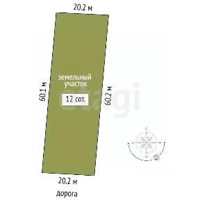 Продается 1-этажный дом, 60 м²