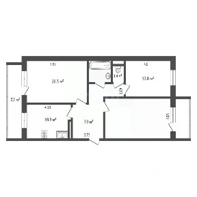 Продается 3-комн. квартира, 77 м²