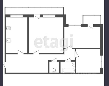 Продается 3-комн. квартира, 51,7 м²
