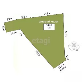 Продается 1-этажный дом, 20 м²