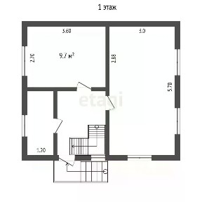 Продается 2-этажный дом, 70 м²