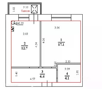 Продается 1-комн. квартира, 40,3 м²