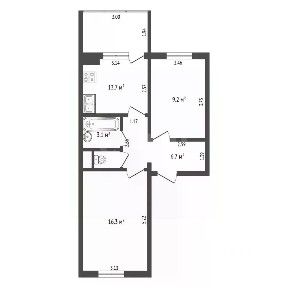 Продается 2-комн. квартира, 50 м²
