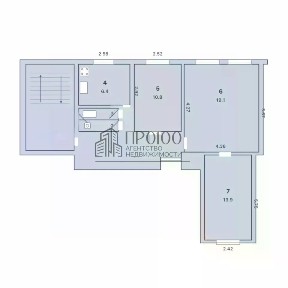 Продается 3-комн. квартира, 59,5 м²