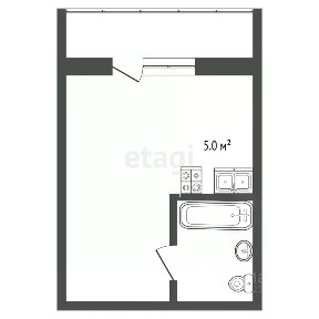 Продается студия, 27,7 м²