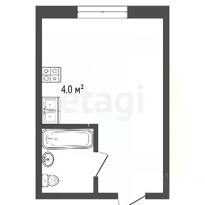 Продается студия, 22,5 м²