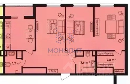 Продается 3-комн. квартира, 83,4 м²