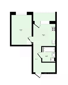 Продается 1-комн. квартира, 35,1 м²