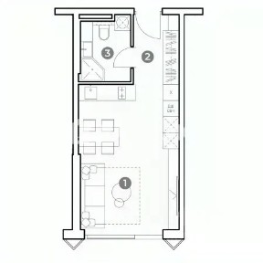 Продается апартаменты-студия, 30,5 м²